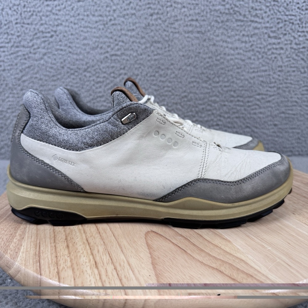 ECCO Biom Hybrid 3 Mens 40 US 6-6.5 Golf Shoes Grey Yak Leather Waterproof